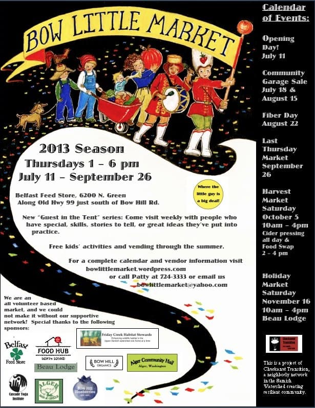 Up Front, Leading the Procession — Bow Little Market Poster